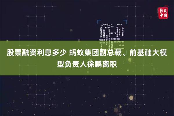股票融资利息多少 蚂蚁集团副总裁、前基础大模型负责人徐鹏离职