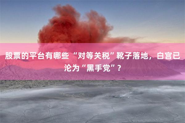 股票的平台有哪些 “对等关税”靴子落地，白宫已沦为“黑手党”？